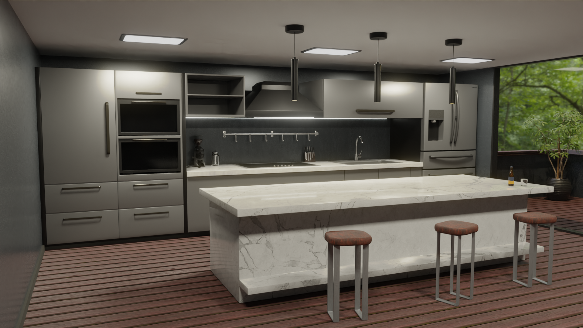 Kitchen interior design preview image 4
